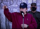 El presidente de Nicaragua Daniel Ortega durante el acto en homenaje al 88 aniversario del tránsito a la inmortalidad del General Augusto C. Sandino, en una fotografía de archivo.
