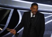 Fotografía de archivo del 27 de marzo de 2022 que muestra al actor estadounidense Will Smith durante su discurso después de ganar el Oscar al Mejor Actor por "King Richard" en la 94ª ceremonia anual de los Premios de la Academia, en el Dolby Theatre de Hollywood, Los Ángeles, California, Estados Unidos.