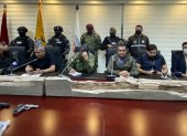 En la rueda de prensa se anunció además que en una nueva se requisa se encontró armas.