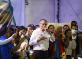 Jorge Glas durante su llegada a Guayaquil