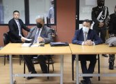 Pablo Celi (d) en la audiencia realizada este martes en la Corte Nacional de Justicia.