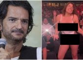 Ricardo Arjona y su fan enamorada que quedó en ropa interior.