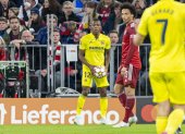 l ecuatoriano Pervis Estupiñán tuvo difíciles duelos ante el Bayern de Múnich.