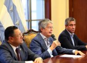 El 24 de abril pasado, Lasso se reunió con las máximas autoridades de la Corte Nacional de Justicia y del Consejo de la Judicatura.