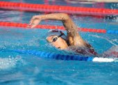 Danna Martínez, nadadora ecuatoriana, logró la medalla de bronce en los 800 metros libres.