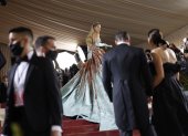 Blake Lively on the red carpet for the 2022 Met Gala, the annual benefit for the Metropolitan Museum of Art"s Costume Institute, in New York, New York, USA, 02 May 2022. The event coincides with the Met Costume Institute"s "In America: An Anthology of Fashion" which opens 05 May 2022 concludes 05 September 2022. (Moda, Abierto, Estados Unidos, Nueva York) EFE/EPA/JUSTIN LANE