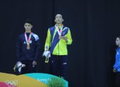 Yang Lama subió al podio de Rosario en la categoría -55 kg.
