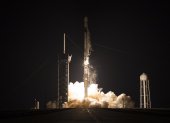 Una imagen proporcionada por la NASA muestra un cohete SpaceX Falcon 9, en una fotografía de archivo.