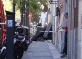 Una fuerte explosión originada en el ático de un edificio de cuatro plantas ubicado en la calle General Pardiñas esquina con calle Ayala, en el barrio madrileño de Salamanca