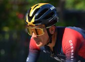Richard Carapaz remetó en quinto lugar la décima etapa del Giro.