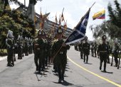 Quito. En la Cima de la Libertad, los soldados hicieron ayer una última práctica para la ceremonia militar.