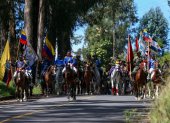 Trayecto. Militares recorrieron decenas de kilómetros y pasaron por ciudades como Riobamba y Latacunga.