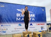 La cuencana de 32 años lideró los 10 km damas del Oceanman de Manta, tras cronometrar un tiempo de 2 horas, 21 minutos y 6 segundos.