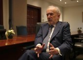 Santiago Muñoz Machado, director de la Real Academia Española (RAE), habla durante una entrevista con Efe, el 14 de junio de 2022, en Lima