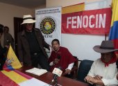 Anuncio. La dirigencia de la Fenocín dijo que respalda la protesta de la Conaie.
