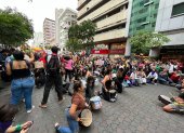 Más de seis grupos sociales participaron de las marchas por el centro de la ciudad