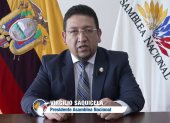 Saquicela. El presidente de la Asamblea, que quiso mediar y conspirar al mismo tiempo, grabó un video para atribuirse el éxito de los acuerdos.