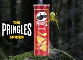 Imagen cedida hoy por Pringles que ilustra la iniciativa que lanzó a través de internet para que una araña sea bautizada con el nombre de este aperitivo.
