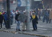 Hechos. Grupos alojados en la Central y en la Salesiana provocaron desmanes en el centro y norte de Quito.