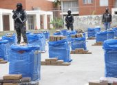 Caso. En octubre de 2021 se incautaron cinco toneladas de droga en Guayaquil. Ese año fueron 210 en total.