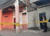 Vivienda afectada en Paján tras sismo.