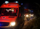 Ambulancias llegaron hasta el sitio para el rescate de los cuerpos