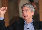 Entrevista al Presidente de la República Guillermo Lasso Mendoza, en uno de los salones de la Gobernación del Guayas en Guayaquil Agencia.