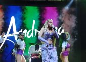 Andreina se presenta por primera vez como solista en el Burger Show.