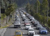 Quito. El tráfico vehicular recurrente ha afectado la vida de los capitalinos.