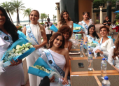 Parte de las candidatas a Reina de Guayaquil