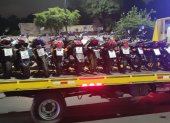 En total fueron 27 motos las que se retuvieron