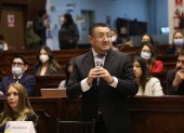 Saquicela. El presidente de la Corte Nacional fue llamado a rendir su testimonio.
