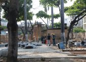 Referencial. Obras se ejecutan en esa zona del centro de la ciudad.
