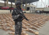 En enero pasado, la Policía presentó las ocho toneladas de droga incautadas en una operación ejecutada en varios cantones de Guayas.