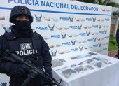Los detenidos y las evidencias fueron presentados en una rueda de prensa.