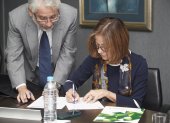 Firma. Representantes de la banca y de CFN suscriben convenio.