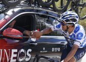 El ciclista ecuatoriano cumple lo que será su última competencia con el equipo Ineos Grenadiers.