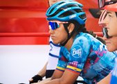 La ciclista tricolor es la primera mujer ecuatoriana en culminar una competencia de este tipo.