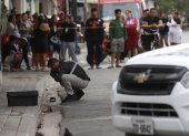 Agentes de Criminalística recogieron indicios balísticos en la escena