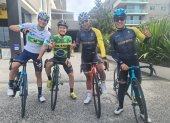 Jhonatan Narváez (c) y Martín López (d) cumplieron con entrenamientos en Australia previo a su participación en el Campeonato Mundial de Ciclismo.