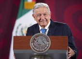 Foto archivo en rueda de prensa en el Palacio Nacional de la Ciudad de México (México). El presidente mexicano, Andrés Manuel López Obrador,