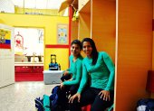 Andrea Vera (i) e Irene Tobar (d) son compañeros en la selección ecuatoriana.