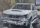 Hecho. Según el comandante general de la Policía Nacional la patrulla fue incinerada por los atacantes.