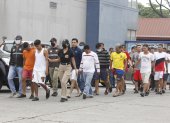 Guayaquil. Los detenidos fueron trasladados hasta el Cuartel Modelo.