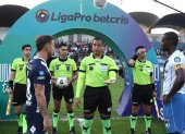 El árbitro central, Marlon Vera, fue señalado por los integrantes de Liga de Quito, debido a su actuación ante 9 de Octubre. Pedirán que no dirija más en el fútbol ecuatoriano.