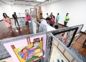 Arte. Diferentes obras se presentan en el evento.