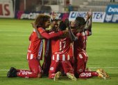 Los jugadores de Técnico Universitario buscan quedarse en la serie A.