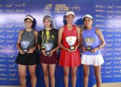 Finalistas y líderes de las categorías de damas 16 y 18 años del torneo.