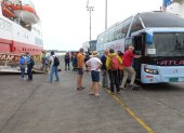 Puerto. Turistas que llegaron en cruceros al país.
