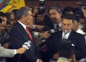 Político. Bellettini en el momento que asumió la presidencia del Congreso Nacional, en 1992